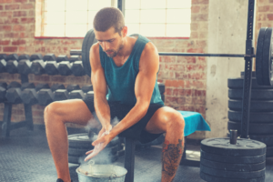 Using athletic chalk in crossfit can improve your grip significantly