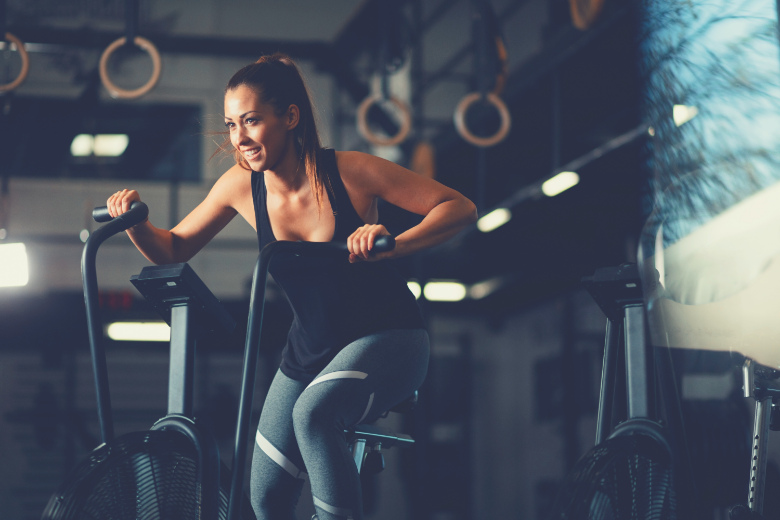 A recumbent bike cross trainer is a perfect space-saving cardio machine for a small apartment or home gym