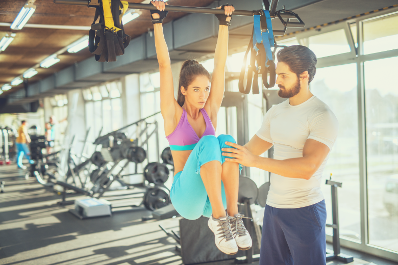 ab straps can help strengthen and tone your core and midsection