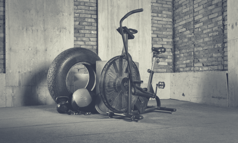 A high quality fan bike is great for indoor cardio exercise.