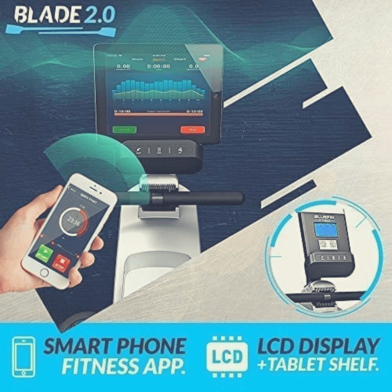 Bluefin Fitness Blade 2.0 Magnetic Rowing Machine 3