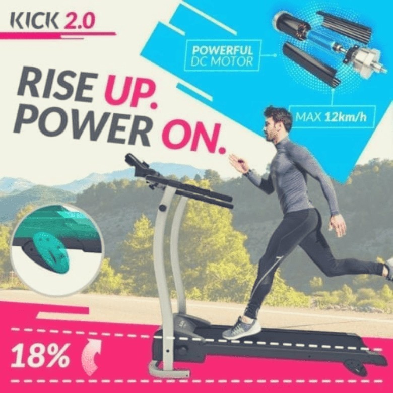 Bluefin Fitness Kick 2.0 Portable Treadmill 12