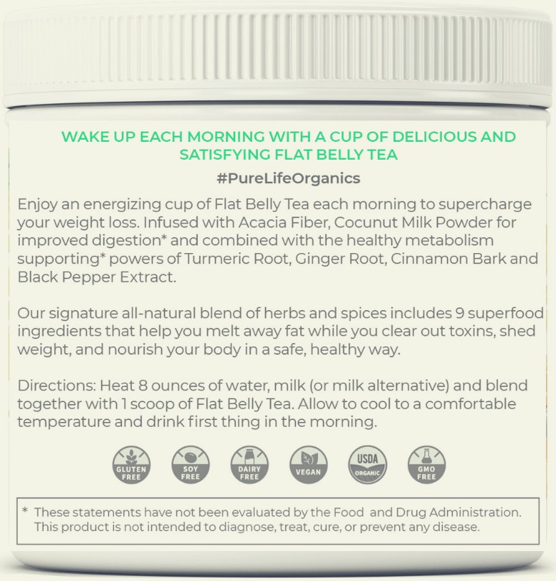 PureLife Organics Flat Belly Tea 3