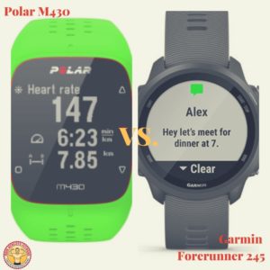 Polar M430 vs Garmin Forerunner 245 1