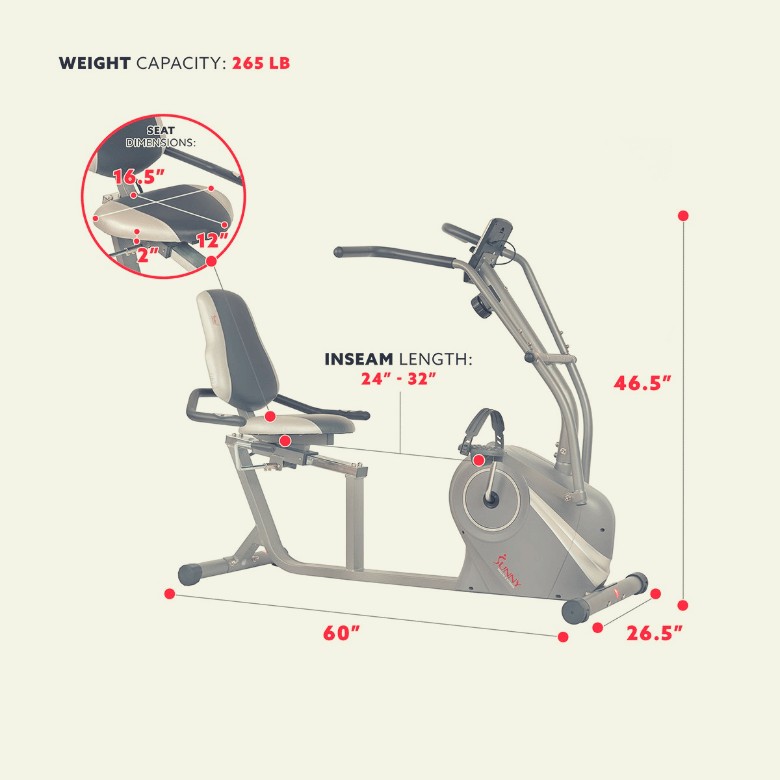 Sunny Health & Fitness SF-RB4936 Magnetic Cross Trainer 4